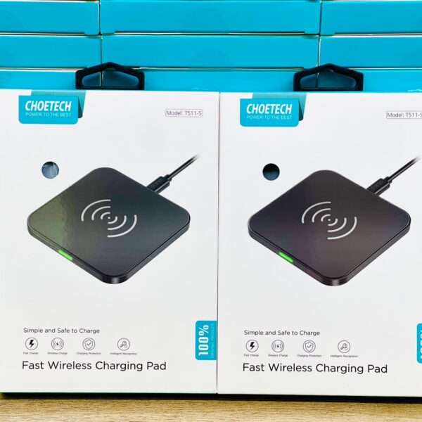 CHOETECH 10W Fast Wireless Charger Pad – Qi-Certified Charging for iPhone & Samsung