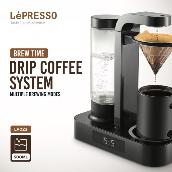 LePresso Drip Coffee System 650ml with LED Clock Display – LP023