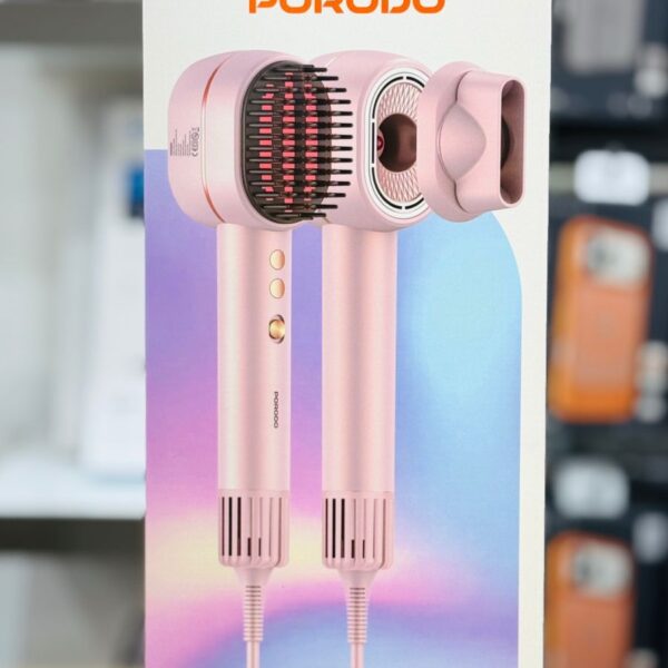 Boroodoo 2-in-1 Hair Drying & Straightening Brush with Smart Heat Control