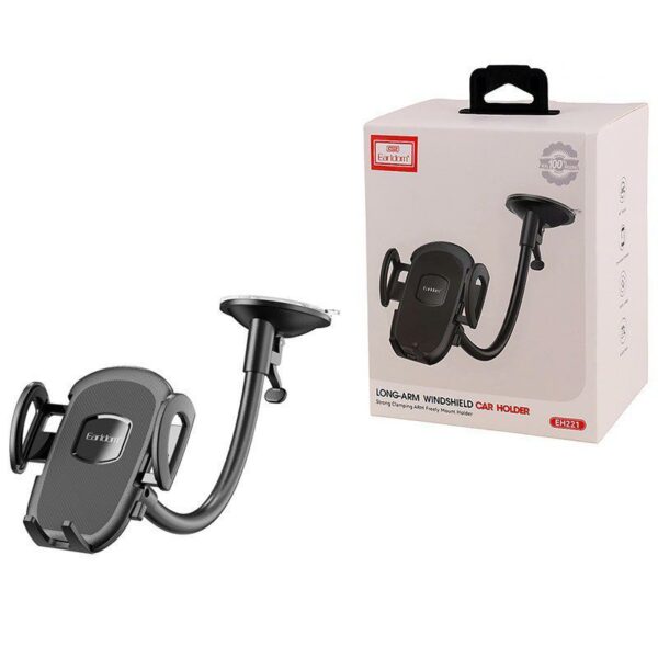 Earldom ET-EH221 Universal Car Phone Stand with Vacuum Suction – Black