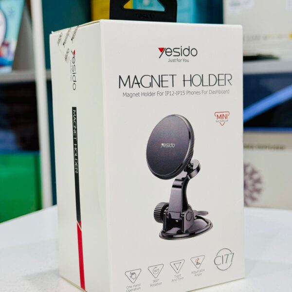 Yesido C153 Magnetic Car Phone Holder – Universal Mount, Strong Grip, 360° Rotation