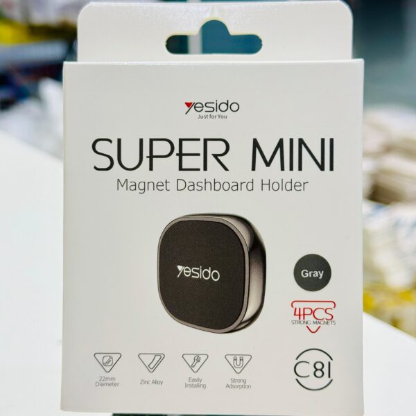 C81 Dashboard Magnetic Phone Holder – Universal Car Mount, Strong Grip, 360° Rotation